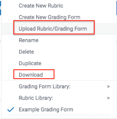 screenshot download rubric